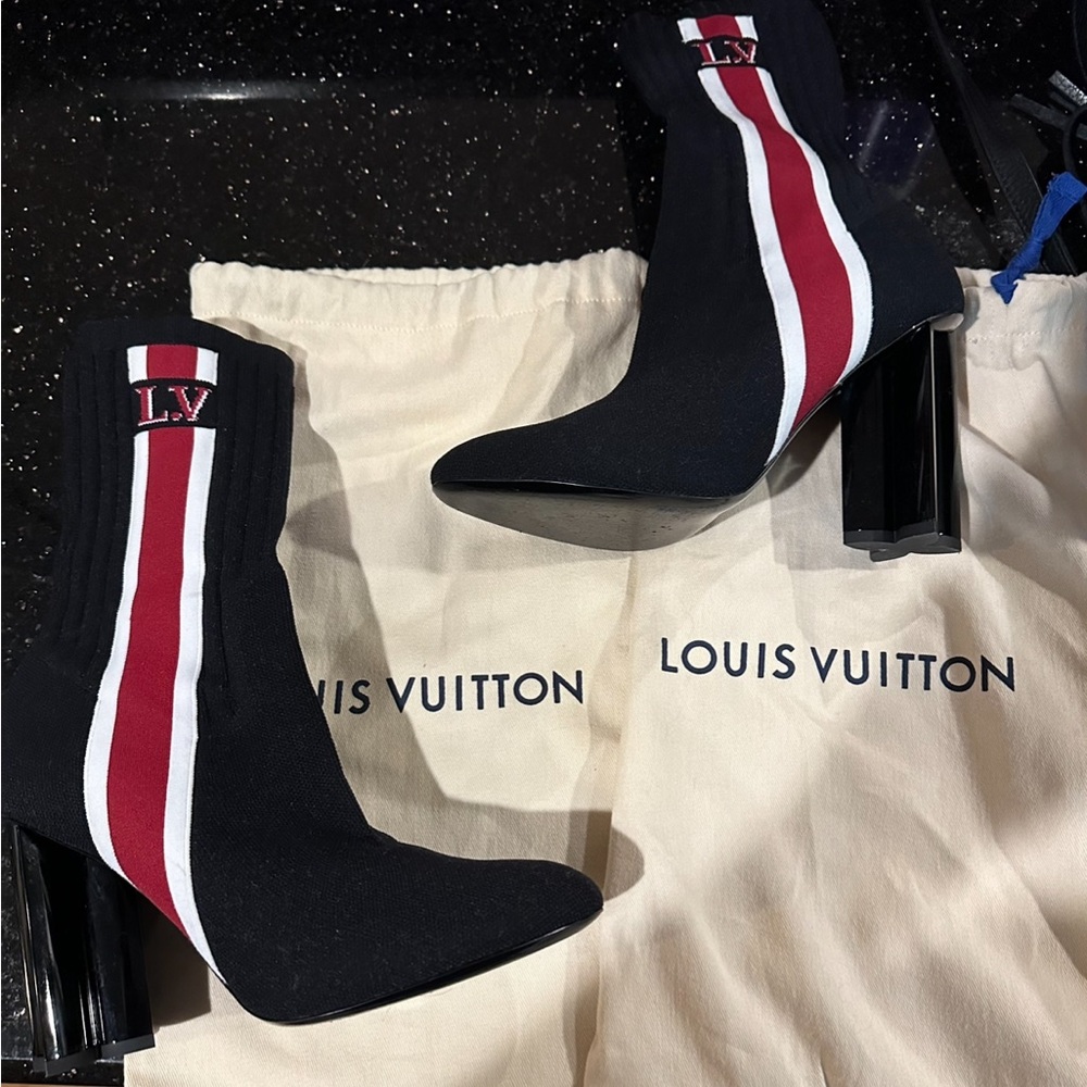 Louis Vuitton Sock Boots (WORN ONCE)